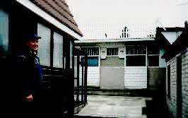 Pigeon fancier Lol Green at his lofts