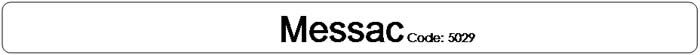 Rectangle: Rounded Corners: Messac Code: 5029        