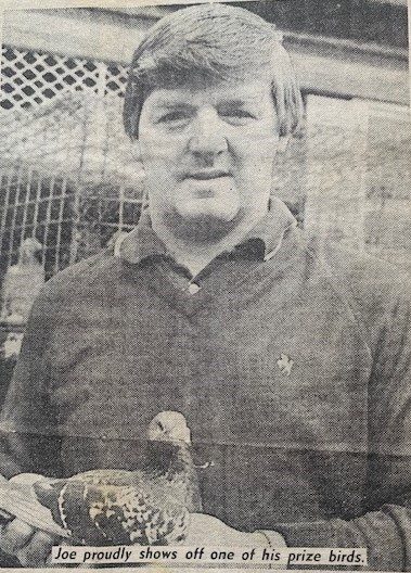 Joe Murphy with one of his winners in 1983 18 06 24x