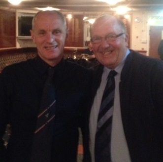 Tom corrie jnr with John McLaughlin