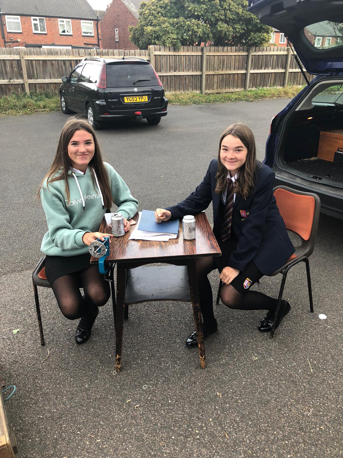 L Ri R Bethany Toon and Lily Toon who have done the conventional clocks all year making it possible for Normanton fed to race all year thank you from all members