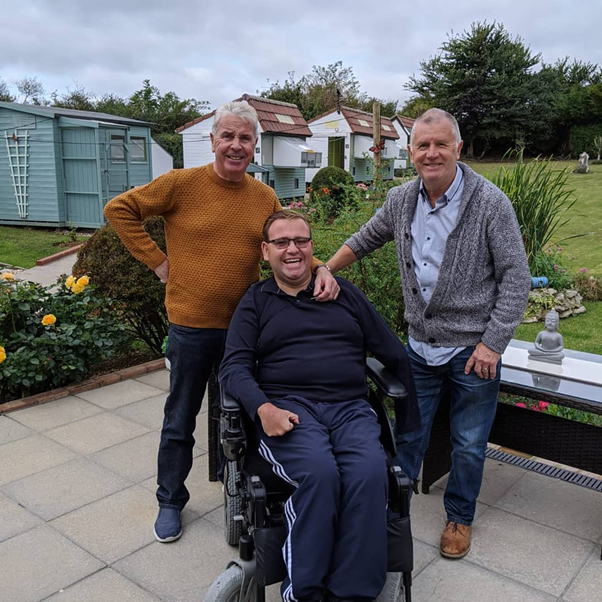 Picture3 Firm friends myself and Dad enjoying Micks company