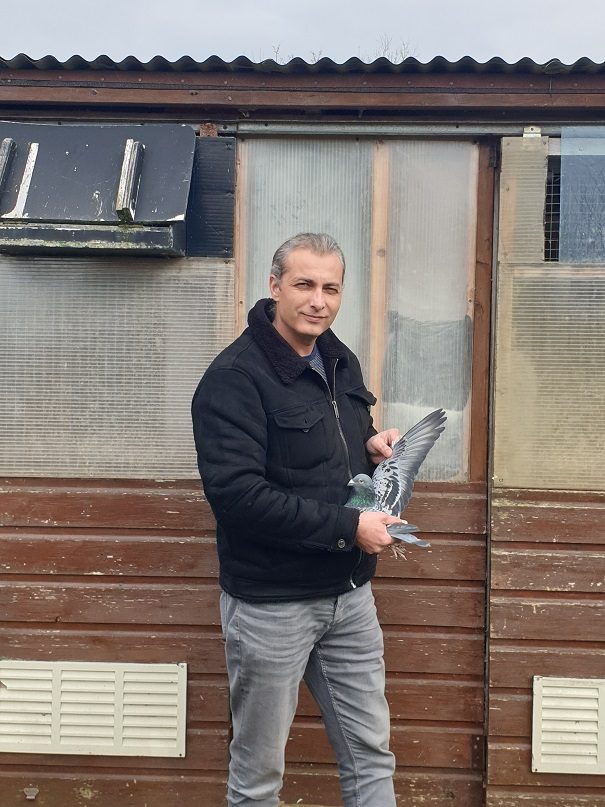 Bogdan Stroe in front of his old bird racing loft. 09 03 21