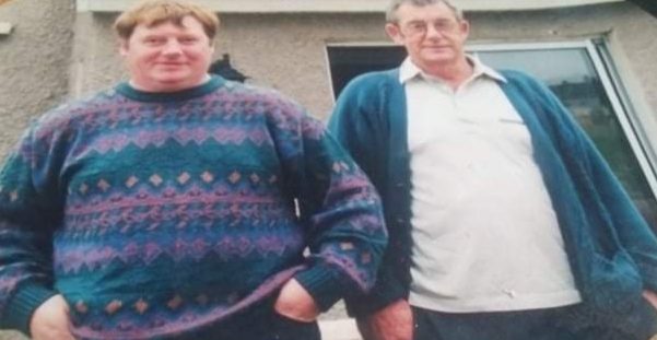 From left to right John Kenny junior and the late John Kenny senior