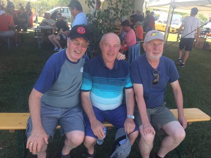 Tom and the two paddies. from left to right Paddy Hickey Tom Cahill Paddy Kelly