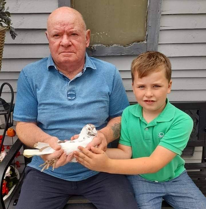 The legend himself Mr. Tony O Mahony pictured with his grandson Darragh. 19 10 21