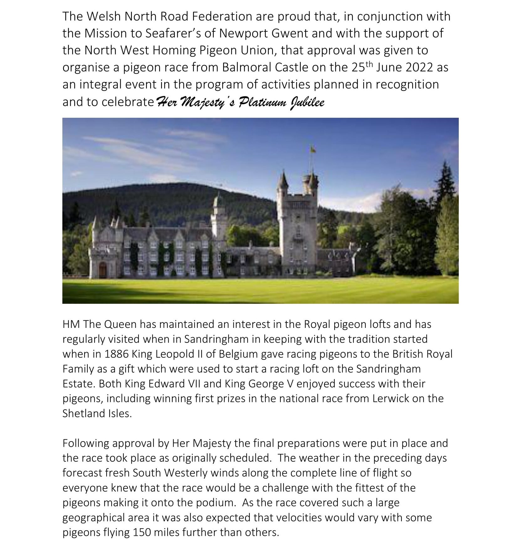 Balmoral Race Report.General 2