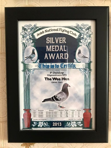 Silver Medal award 12 07 22