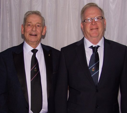 Secretary Brian Dearn with New Member David Hilton 06 03 23
