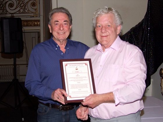 Keith Iddon with Frank Bristow with his Diploma taken last year. 28 06 23