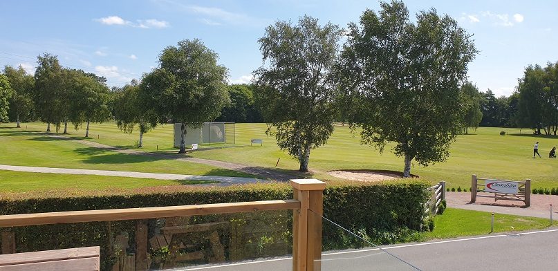 The view from the Marquee over the Greens at the Golf Club. 24 07 23z