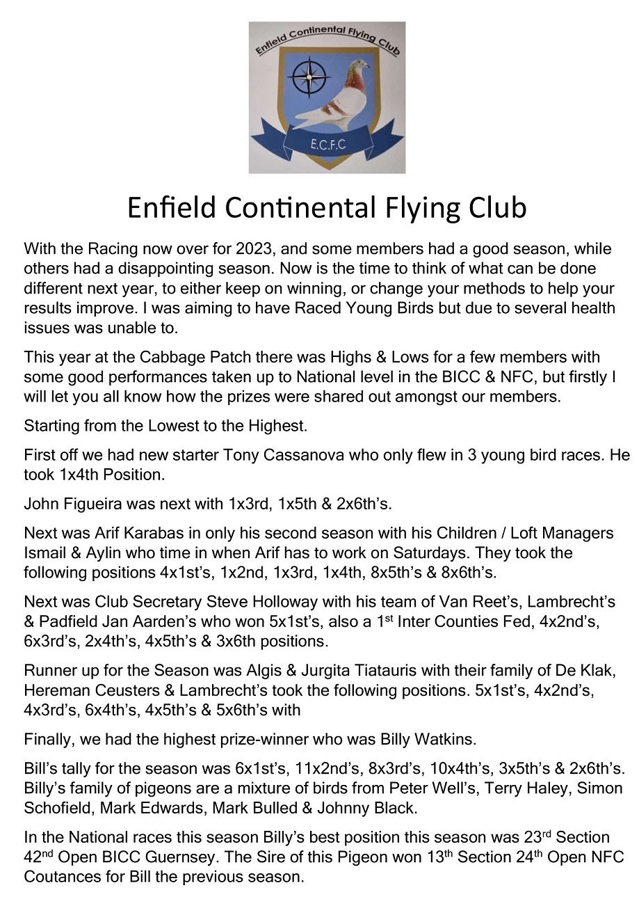 ENFIELD CONTINENTAL FLYING CLUB OCT 23 1