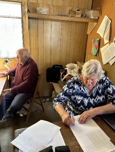 Pic8.Chelmsford City hard Working Secretary Moira Bailey and long serving Clock Setter Tony Hitchings 27 05 23