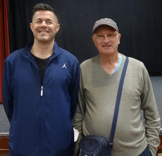 Alan Houldsworth Right with his good friend Steve Phillips. 14 12 23