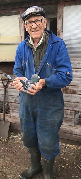 Dad Bob with a Pigeon 12 06 24k