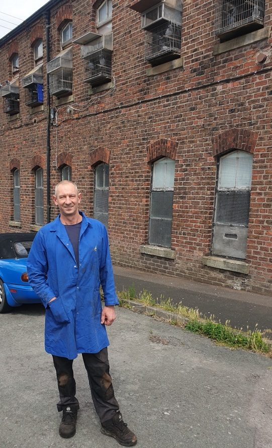 Slawek Tomczak outside his lofts