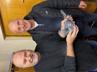 BIS judge John ShortL with winning pigeon 07 01 25b