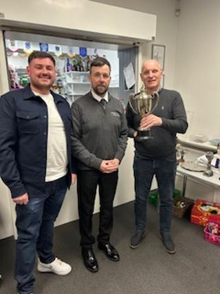 Chris and Tom with Young Bird Average trophy 26 02 25A