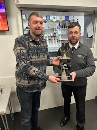 Lewis with Old Bird Average Trophy 26 02 25A