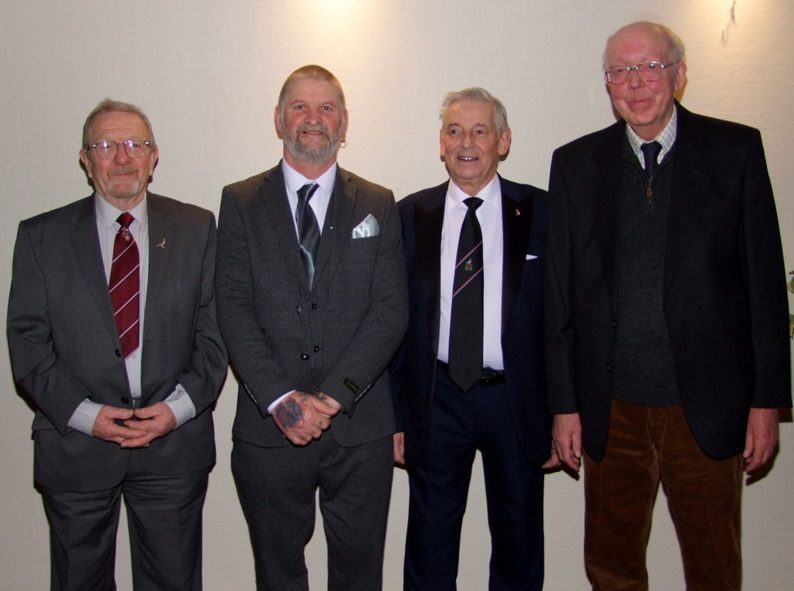 Secretary Brian Dearn with some of his guests from St Annes David Bretherton Chris Platt Terry Smith 04 03 25a