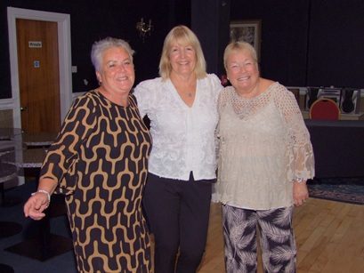 Showing the boys the way to the dance floor Margaret Bullen Eirlys Jones and Carmel Cheetham 16 10 25b