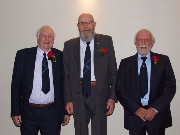 David Sowerby George Pulford RogerSutton Celebrating 40 years of membership 25 11 25A