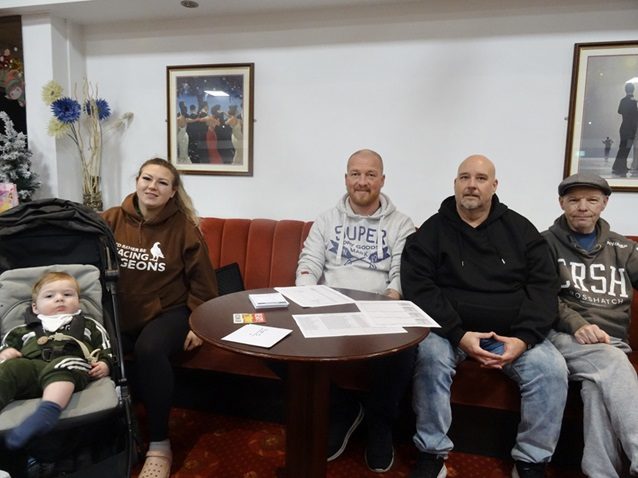 The Show Committee from Left to Right. baby Archer keeping his eye on thingsMollieGeorge TorryMick Willis Steve Lambert. 03 01 26b