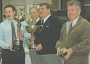 Daviesson Cockcroft receiving their trophies at a WGNFC presentation 20 02 23