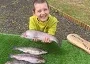My grandson Conner with his catch see text